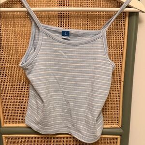 Old Navy Light Blue Striped Camisole Tank